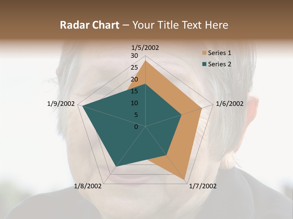 Woman Pensioner Age PowerPoint Template