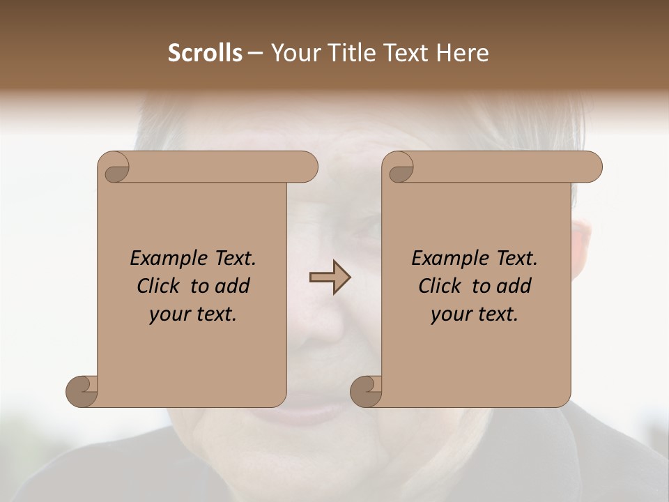 Woman Pensioner Age PowerPoint Template
