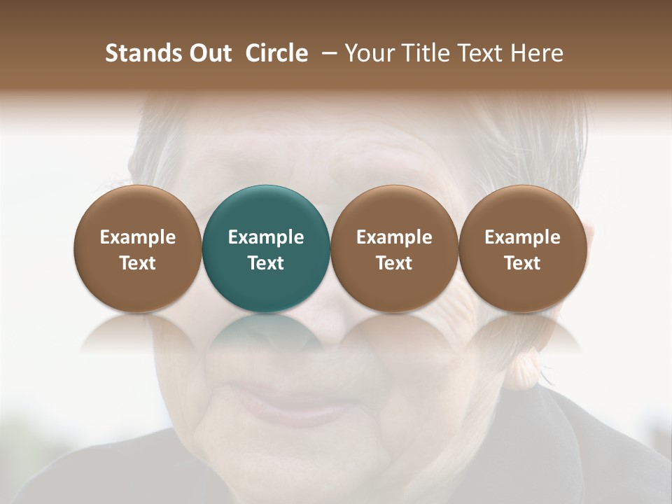 Woman Pensioner Age PowerPoint Template