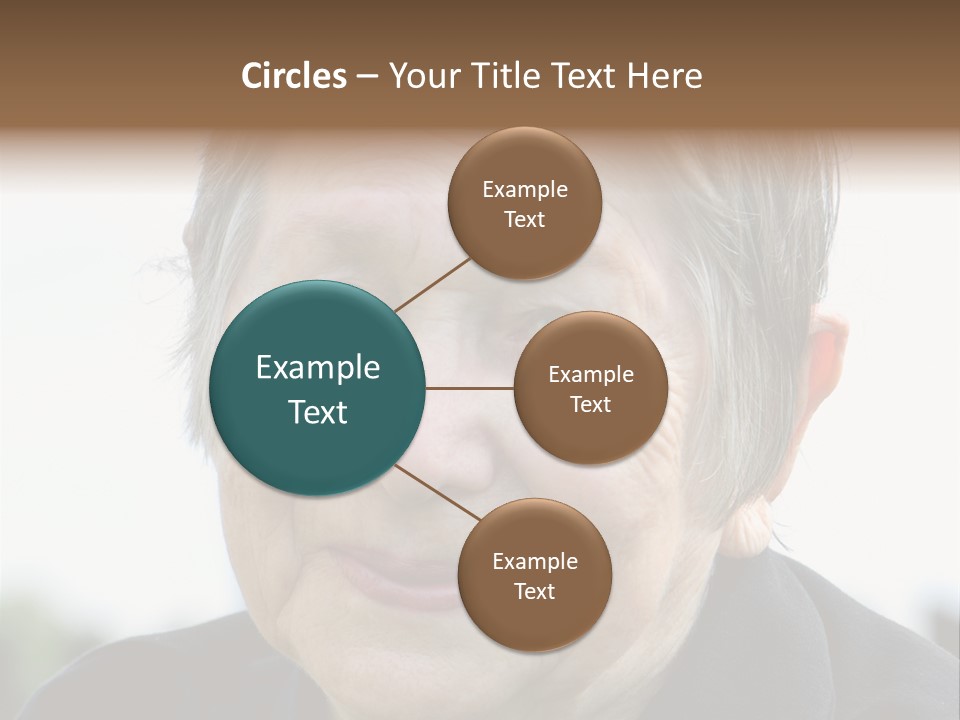 Woman Pensioner Age PowerPoint Template