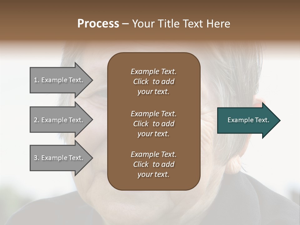 Woman Pensioner Age PowerPoint Template