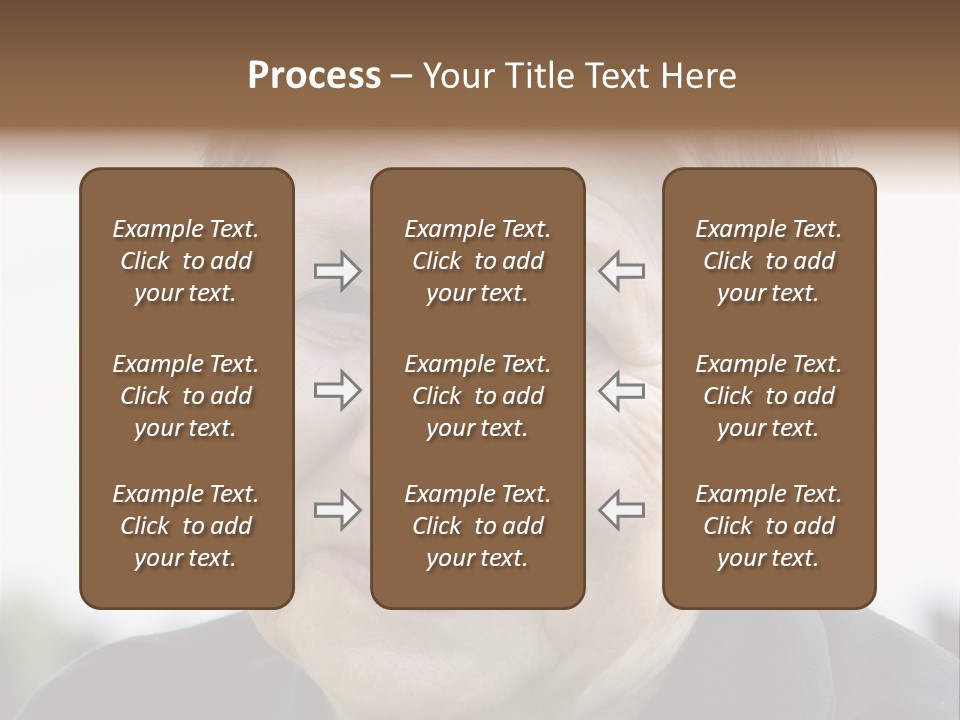 Woman Pensioner Age PowerPoint Template