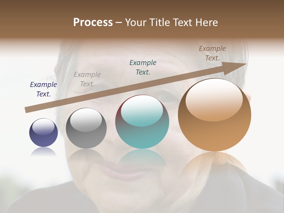 Woman Pensioner Age PowerPoint Template