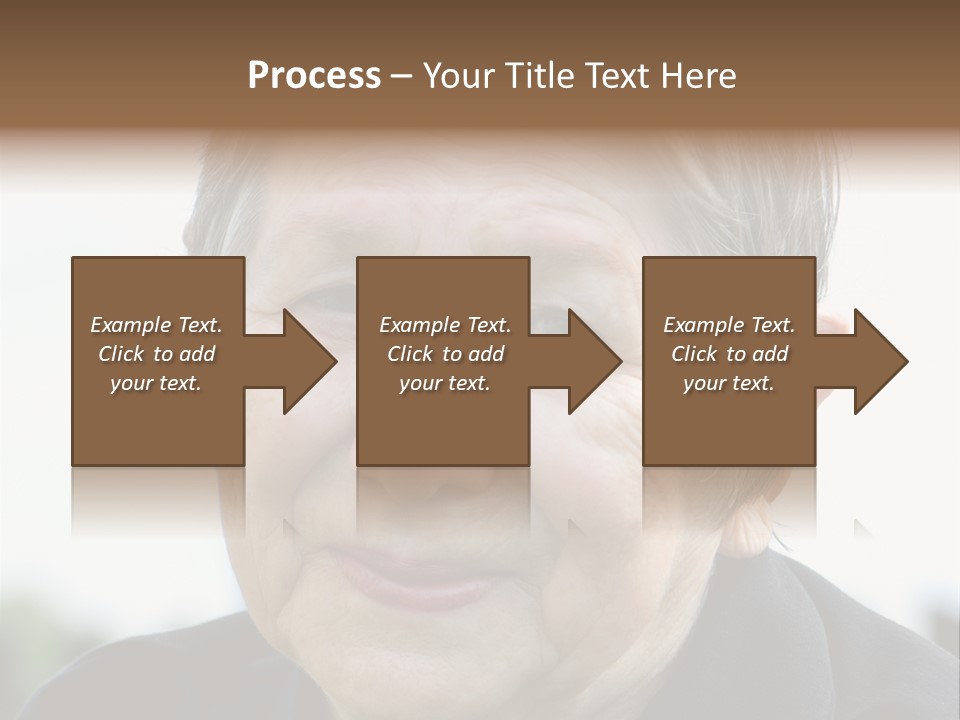 Woman Pensioner Age PowerPoint Template