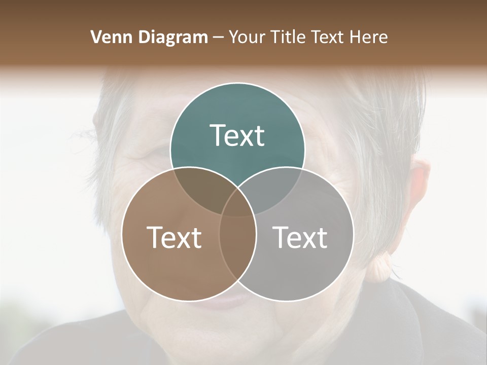 Woman Pensioner Age PowerPoint Template