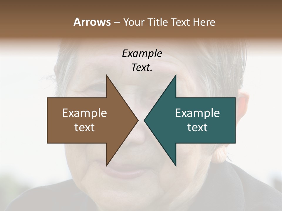 Woman Pensioner Age PowerPoint Template