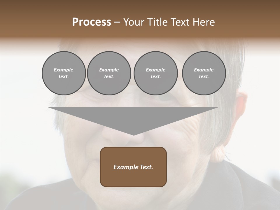 Woman Pensioner Age PowerPoint Template