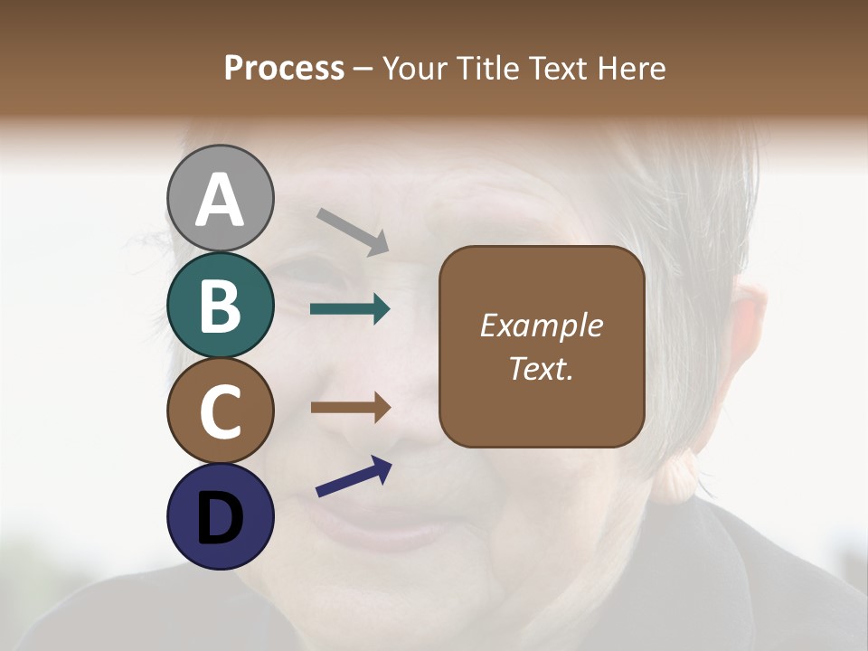 Woman Pensioner Age PowerPoint Template