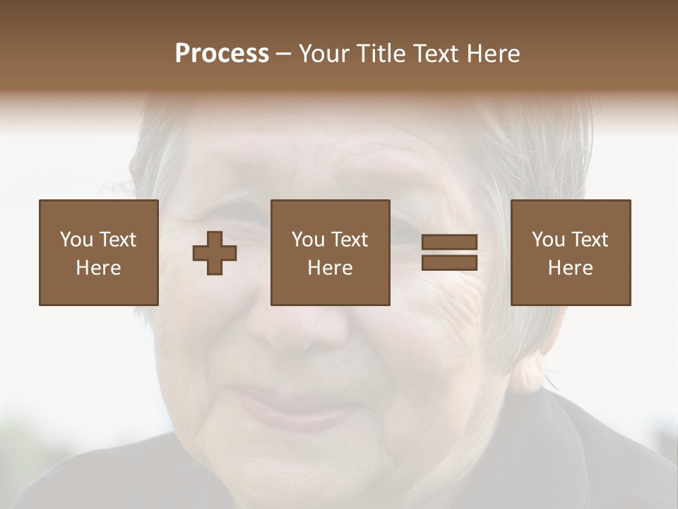 Woman Pensioner Age PowerPoint Template