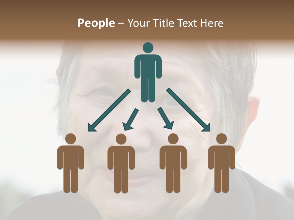 Woman Pensioner Age PowerPoint Template