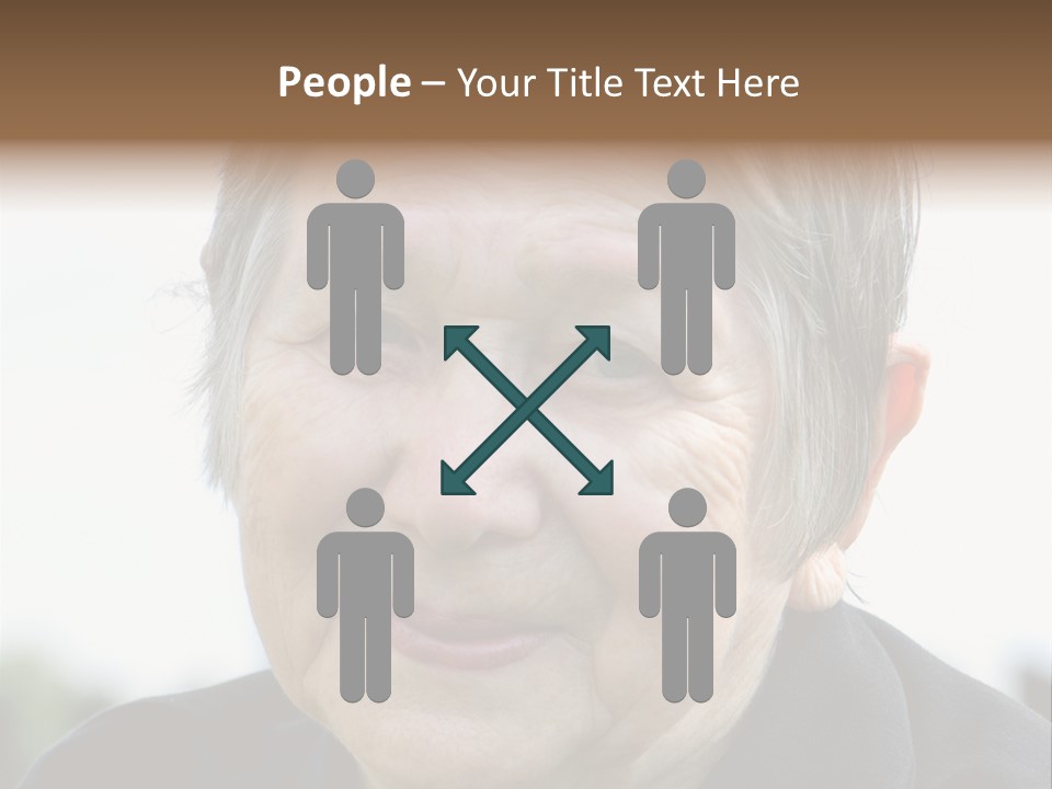 Woman Pensioner Age PowerPoint Template