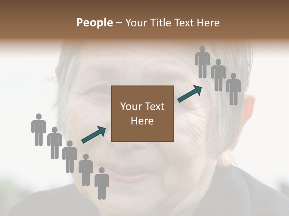 Woman Pensioner Age PowerPoint Template