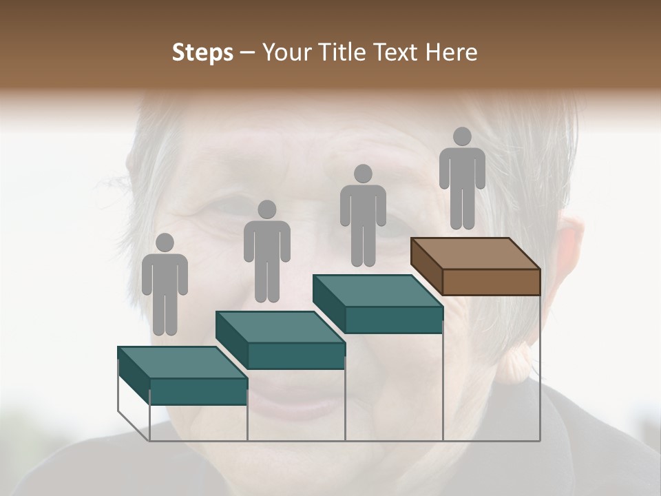 Woman Pensioner Age PowerPoint Template