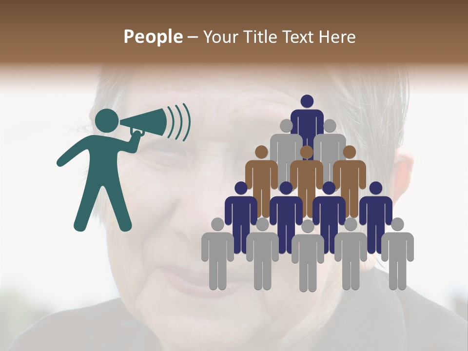 Woman Pensioner Age PowerPoint Template