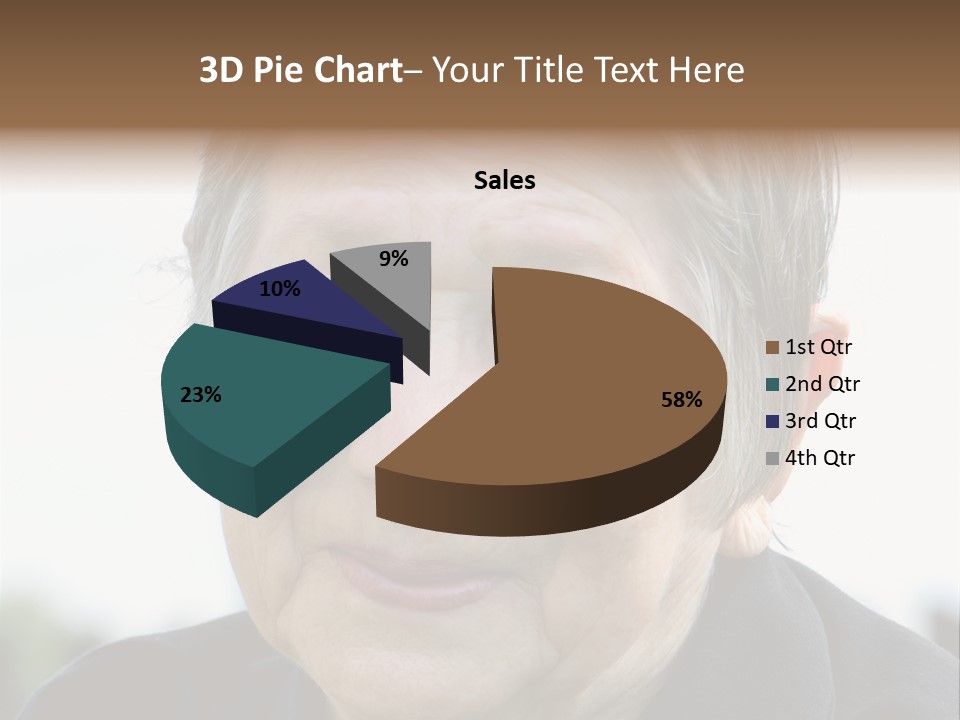 Woman Pensioner Age PowerPoint Template
