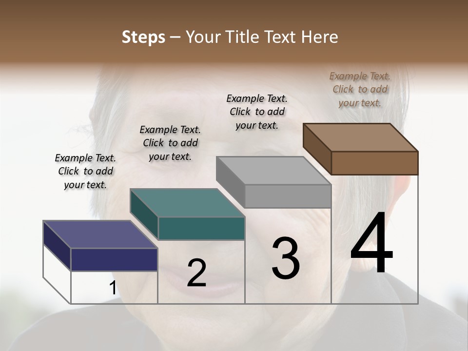 Woman Pensioner Age PowerPoint Template