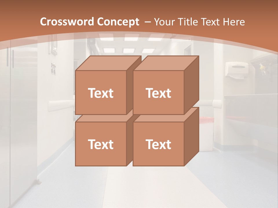 Clinic Corridor Male PowerPoint Template