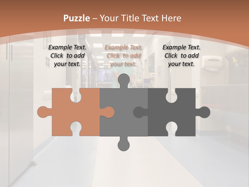 Clinic Corridor Male PowerPoint Template