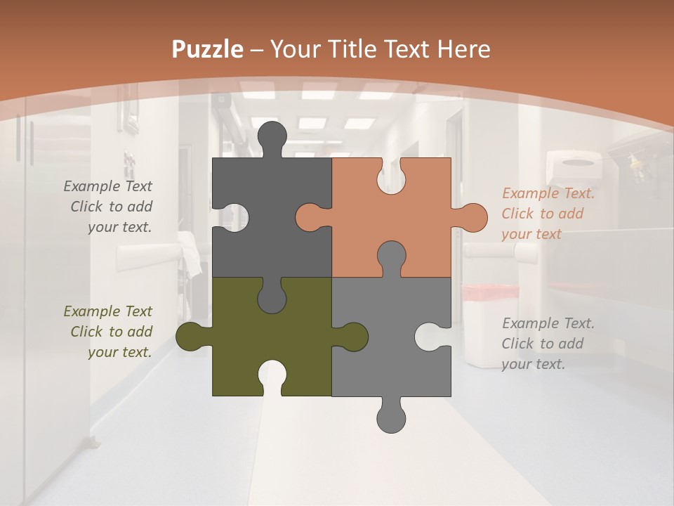 Clinic Corridor Male PowerPoint Template