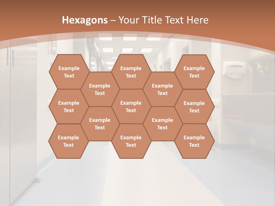 Clinic Corridor Male PowerPoint Template