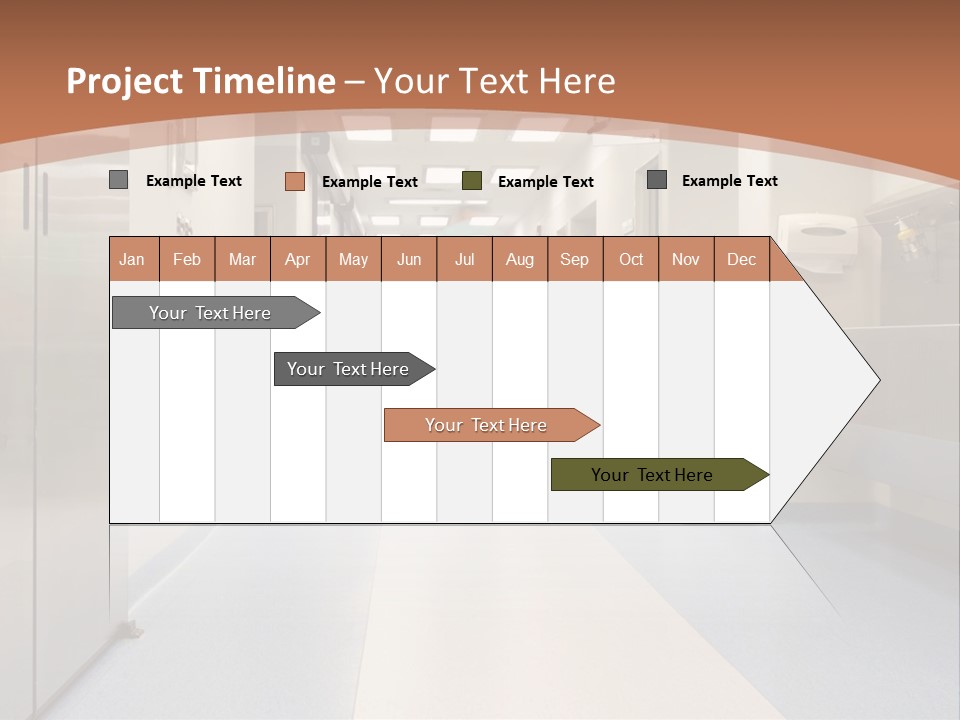 Clinic Corridor Male PowerPoint Template