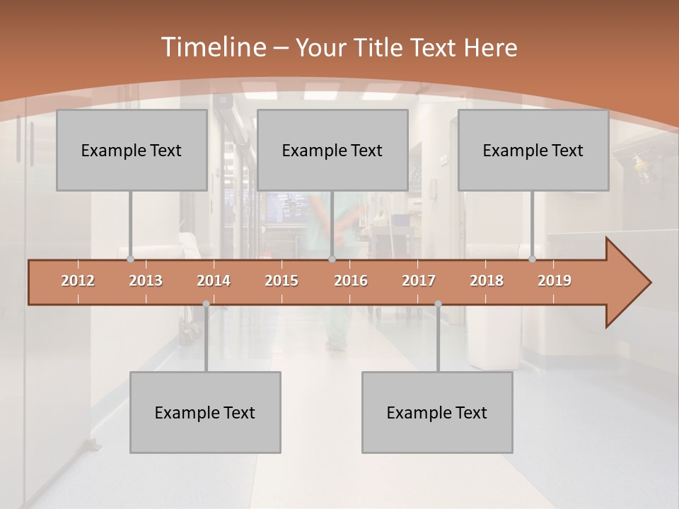 Clinic Corridor Male PowerPoint Template