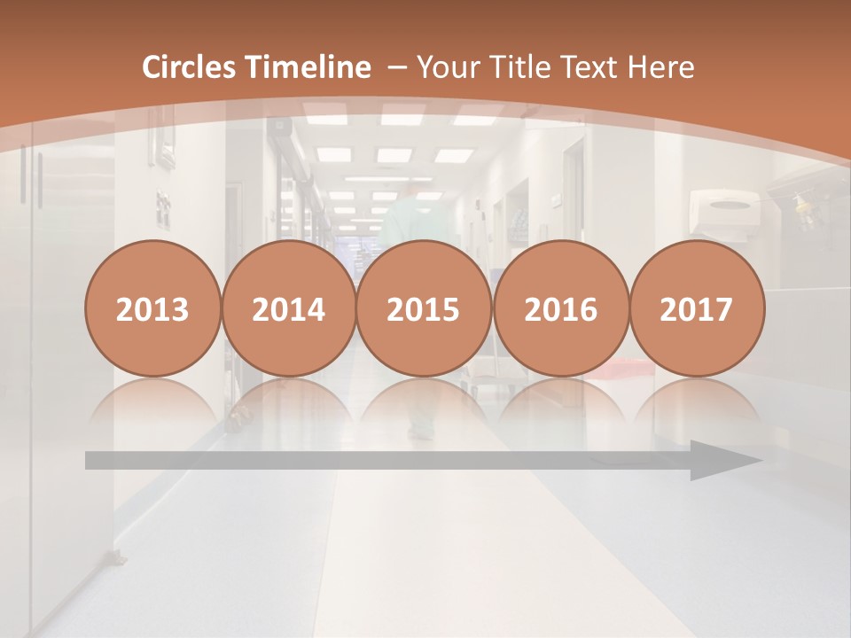 Clinic Corridor Male PowerPoint Template