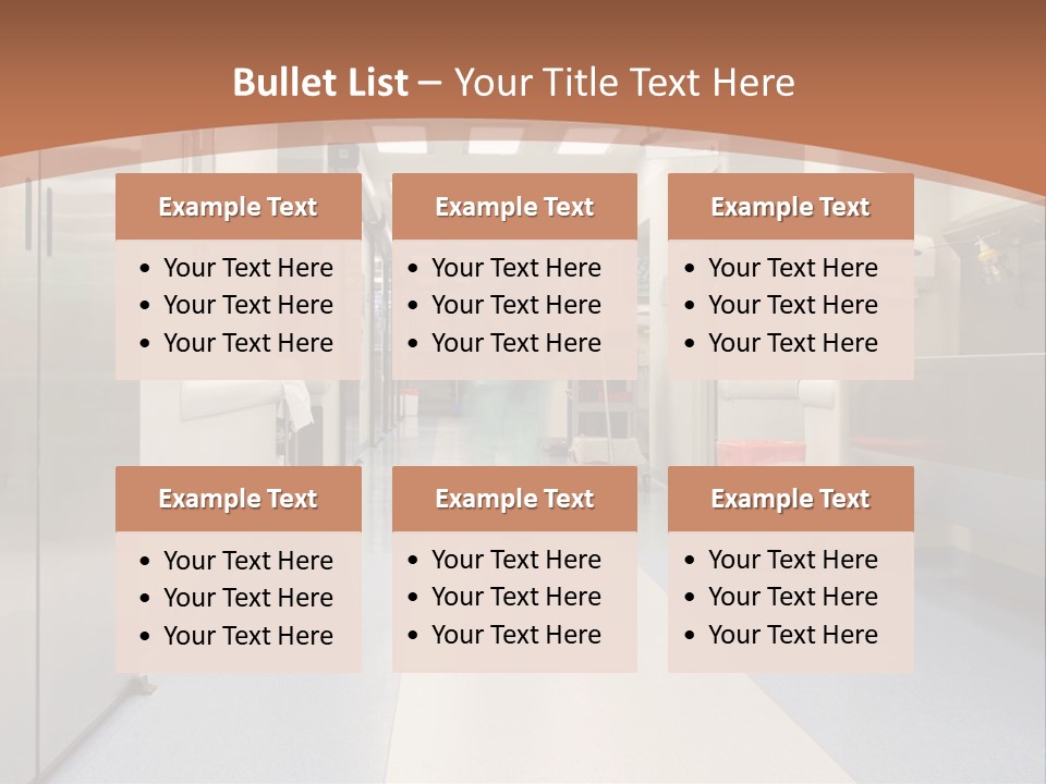 Clinic Corridor Male PowerPoint Template