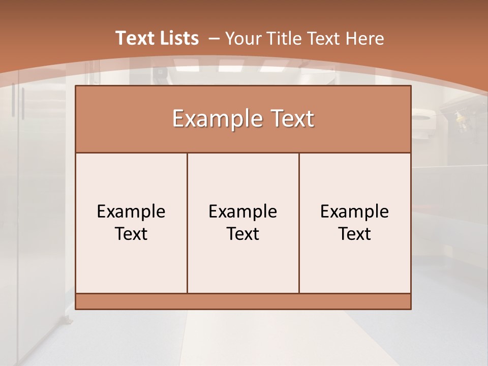 Clinic Corridor Male PowerPoint Template