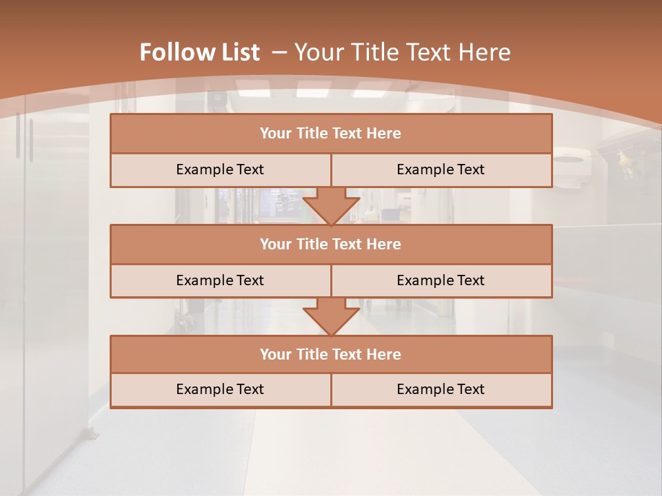 Clinic Corridor Male PowerPoint Template