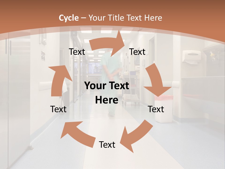 Clinic Corridor Male PowerPoint Template
