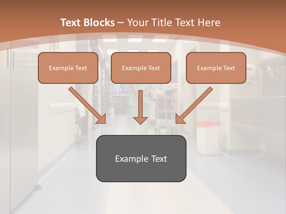 Clinic Corridor Male PowerPoint Template