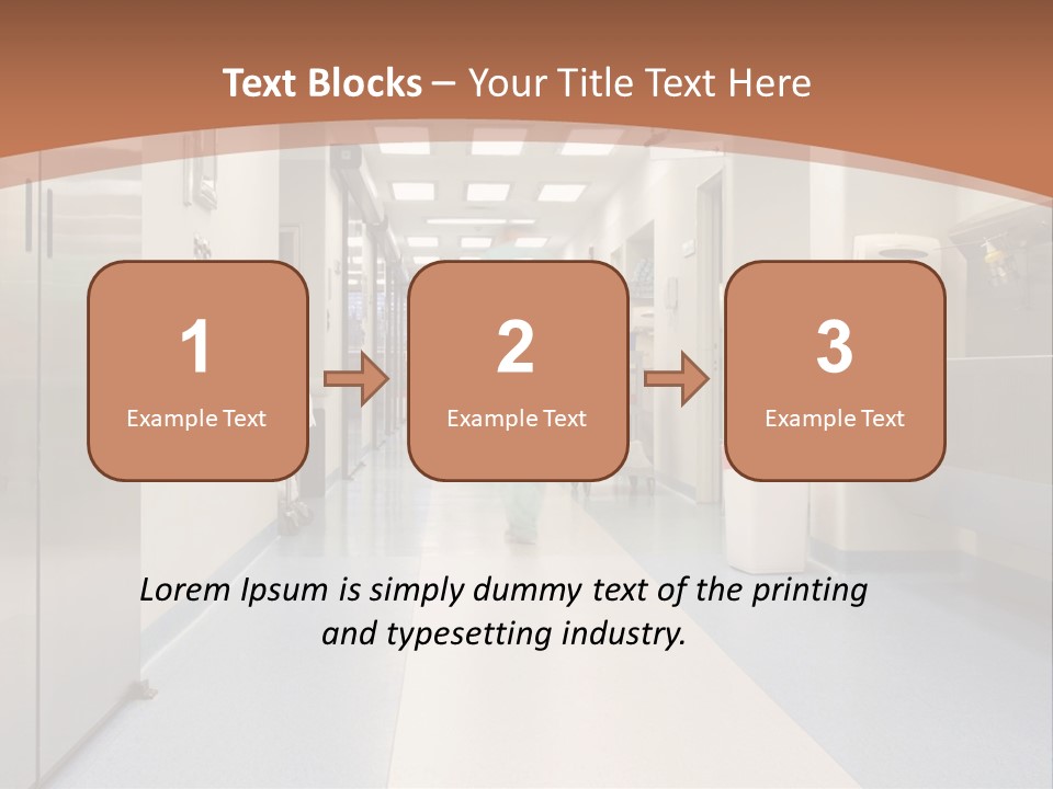 Clinic Corridor Male PowerPoint Template