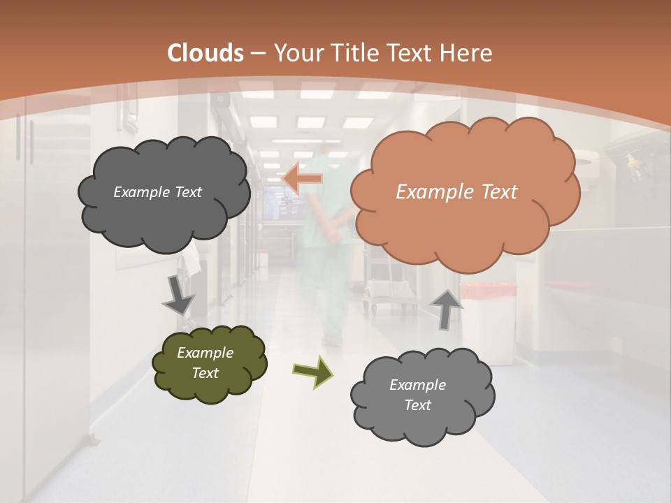 Clinic Corridor Male PowerPoint Template
