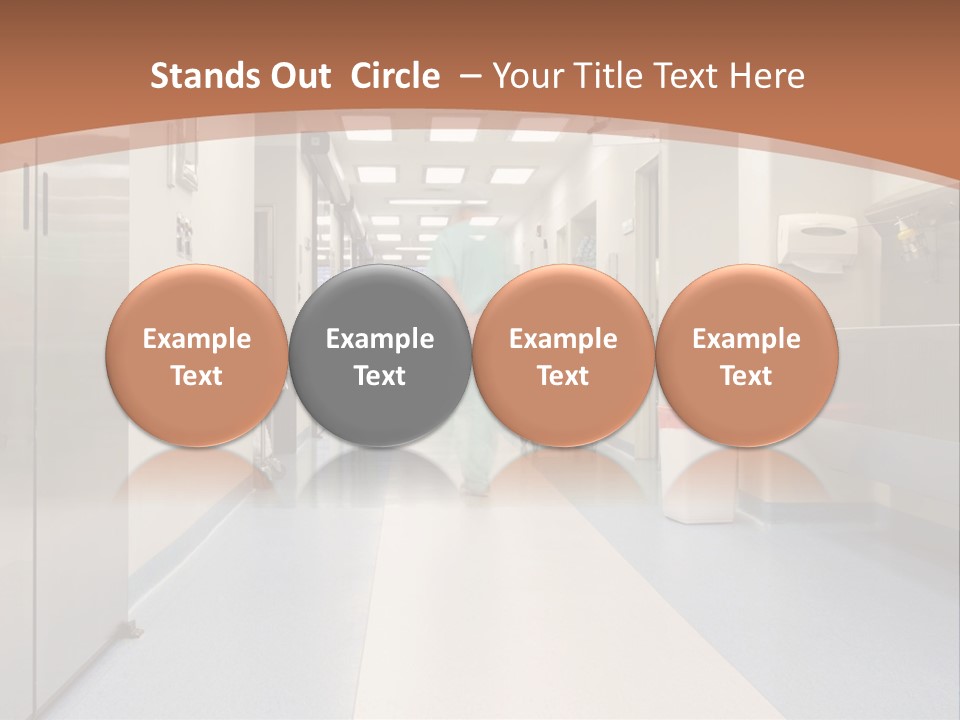 Clinic Corridor Male PowerPoint Template