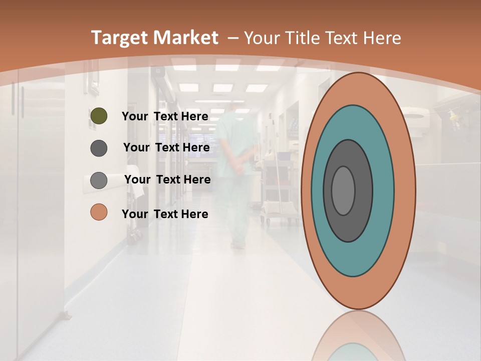 Clinic Corridor Male PowerPoint Template