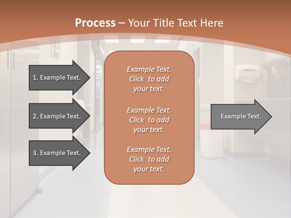 Clinic Corridor Male PowerPoint Template