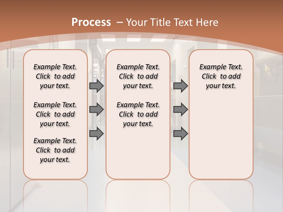 Clinic Corridor Male PowerPoint Template