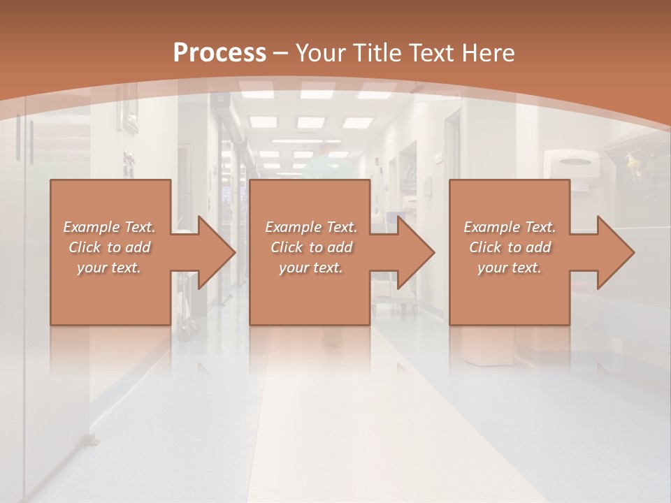 Clinic Corridor Male PowerPoint Template