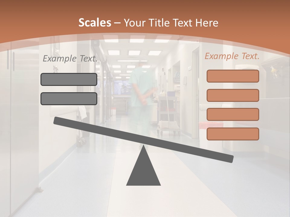 Clinic Corridor Male PowerPoint Template