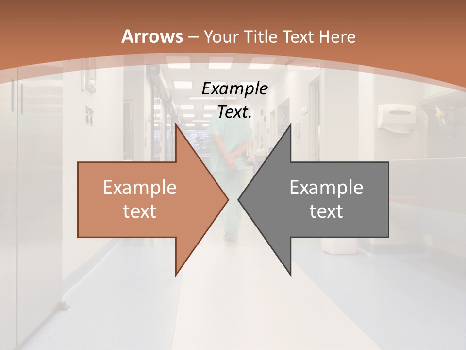 Clinic Corridor Male PowerPoint Template