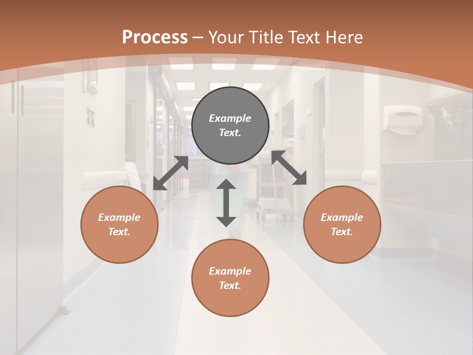 Clinic Corridor Male PowerPoint Template