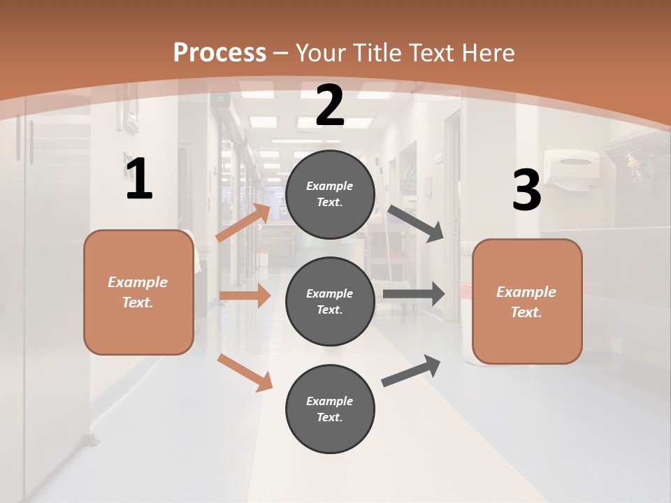 Clinic Corridor Male PowerPoint Template