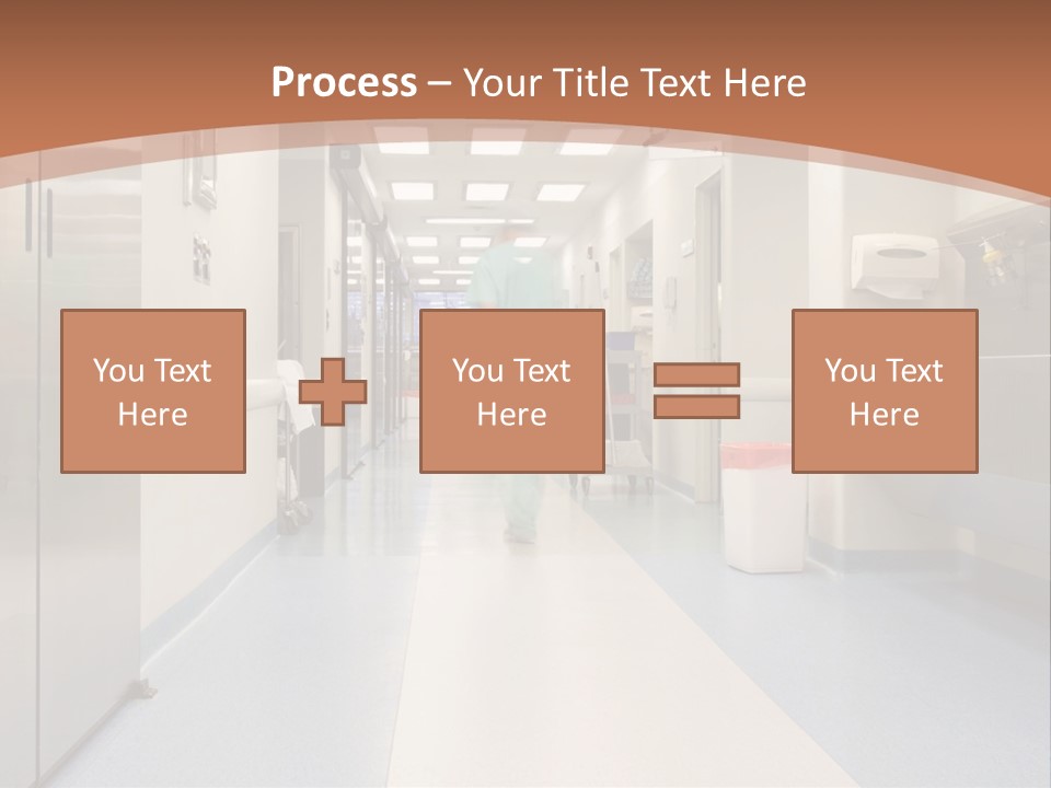 Clinic Corridor Male PowerPoint Template