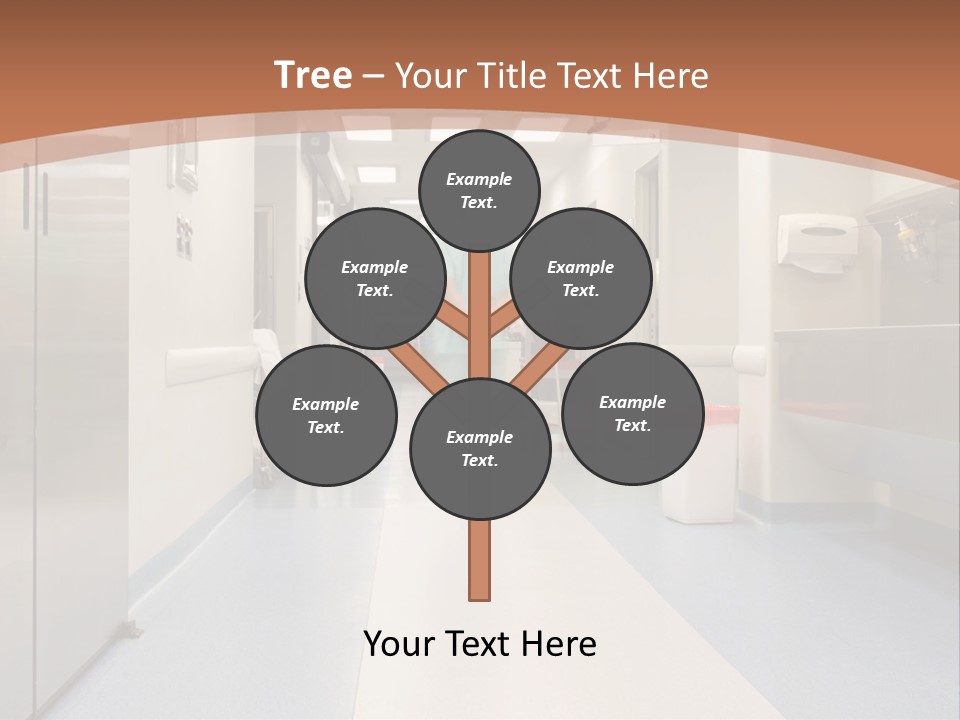 Clinic Corridor Male PowerPoint Template