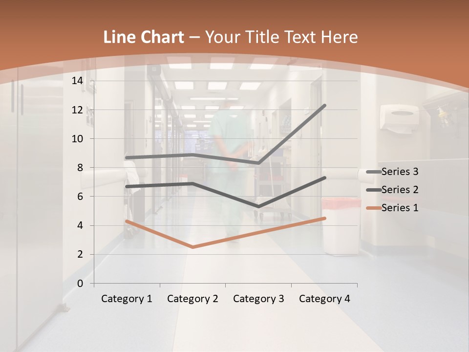 Clinic Corridor Male PowerPoint Template