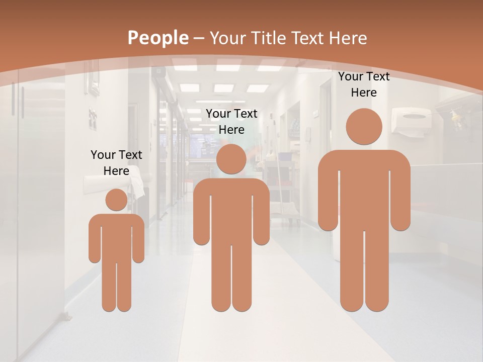 Clinic Corridor Male PowerPoint Template