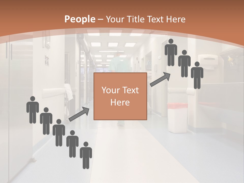 Clinic Corridor Male PowerPoint Template