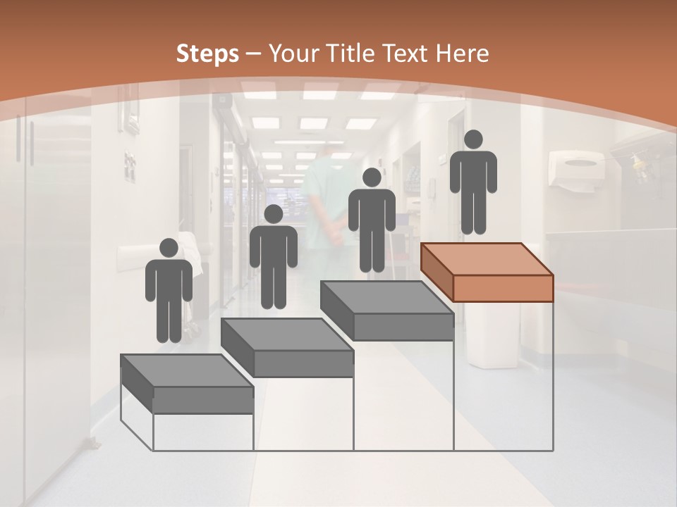 Clinic Corridor Male PowerPoint Template