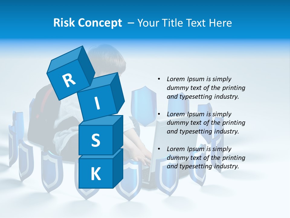 A Young Boy Sitting On The Ground Using A Laptop PowerPoint Template